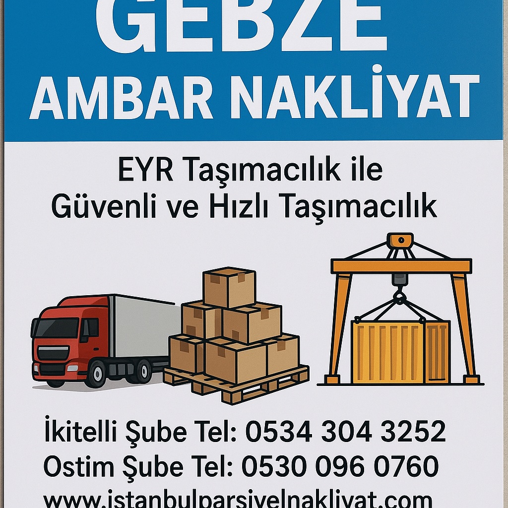 Gebze Ambar Nakliyat: EYR Taşımacılık ile Profesyonel Lojistik Deneyimi