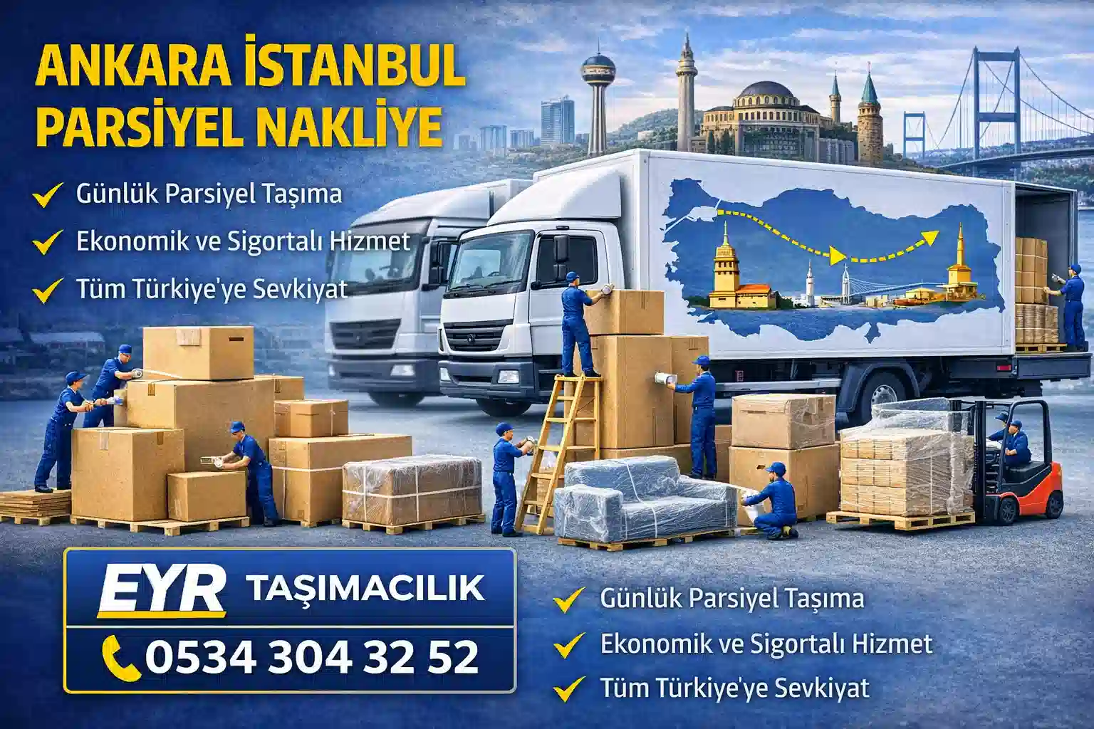 Ankara İstanbul Parsiyel Nakliye
